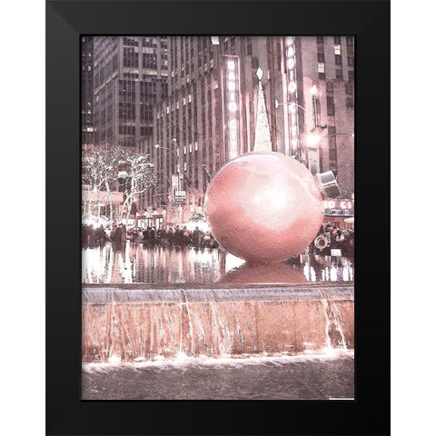 City Holidays Black Modern Wood Framed Art Print by Prime, Marcus
