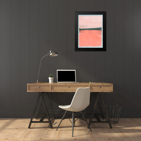 Blush Burst 1 Black Modern Wood Framed Art Print by Prime, Marcus