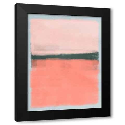 Blush Burst 1 Black Modern Wood Framed Art Print by Prime, Marcus