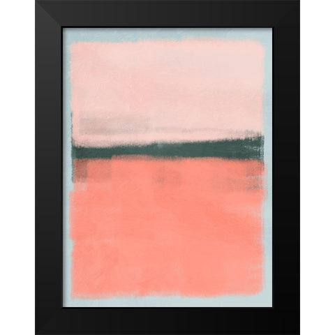 Blush Burst 1 Black Modern Wood Framed Art Print by Prime, Marcus