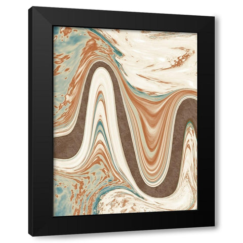 Abstract Modern Views Black Modern Wood Framed Art Print with Double Matting by Prime, Marcus
