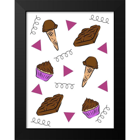 Delightful Feast Black Modern Wood Framed Art Print by Prime, Marcus