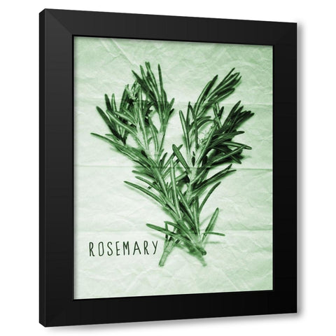 Rosemary Paper Scraps Black Modern Wood Framed Art Print by Prime, Marcus