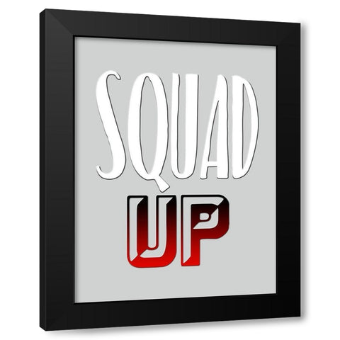 Squad Up Black Modern Wood Framed Art Print with Double Matting by Prime, Marcus
