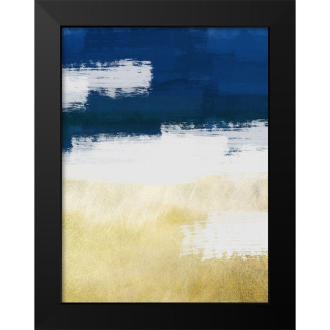 Gold Indigo Shuffle 2 Black Modern Wood Framed Art Print by Prime, Marcus