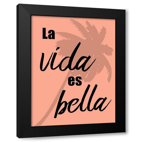 Vida Black Modern Wood Framed Art Print with Double Matting by Prime, Marcus