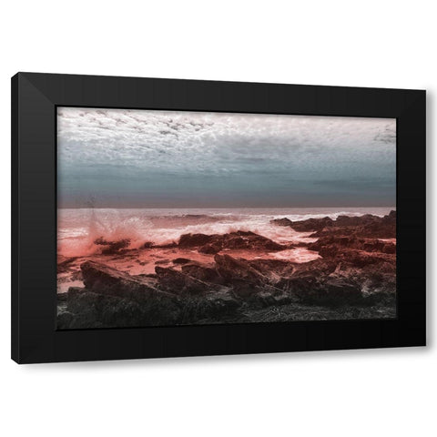 Pink Morning Black Modern Wood Framed Art Print by Prime, Marcus