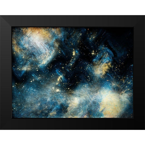 Golden Deeps Black Modern Wood Framed Art Print by Prime, Marcus