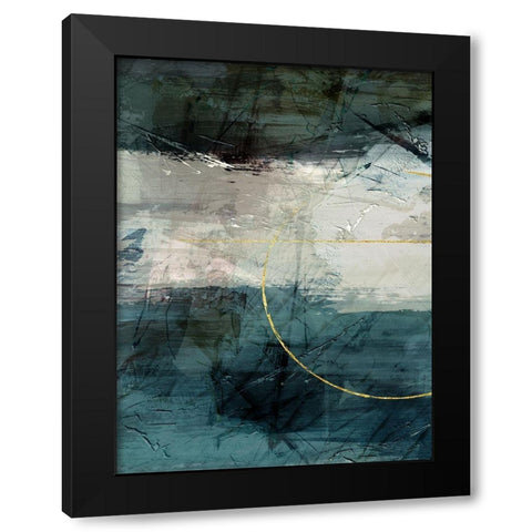 Gold Flared 1 Black Modern Wood Framed Art Print with Double Matting by Prime, Marcus