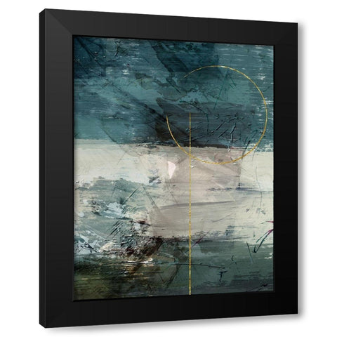 Gold Flared 2 Black Modern Wood Framed Art Print with Double Matting by Prime, Marcus
