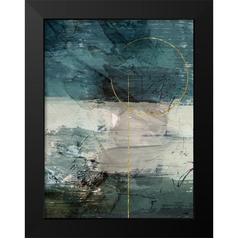 Gold Flared 2 Black Modern Wood Framed Art Print by Prime, Marcus