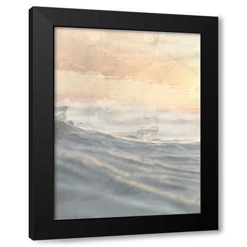 Ocean Flared 1 V2 Black Modern Wood Framed Art Print by Prime, Marcus