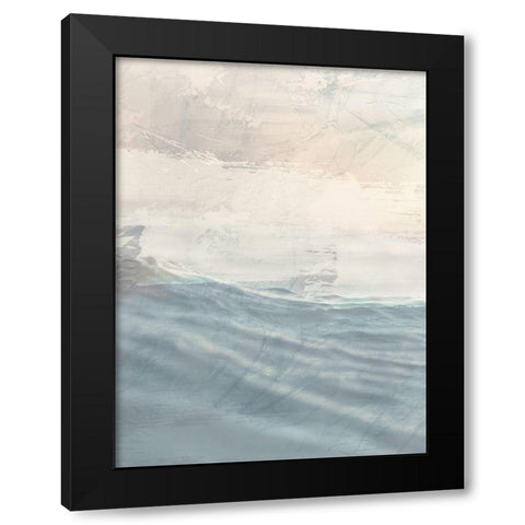 Ocean Flared 1 Black Modern Wood Framed Art Print with Double Matting by Prime, Marcus