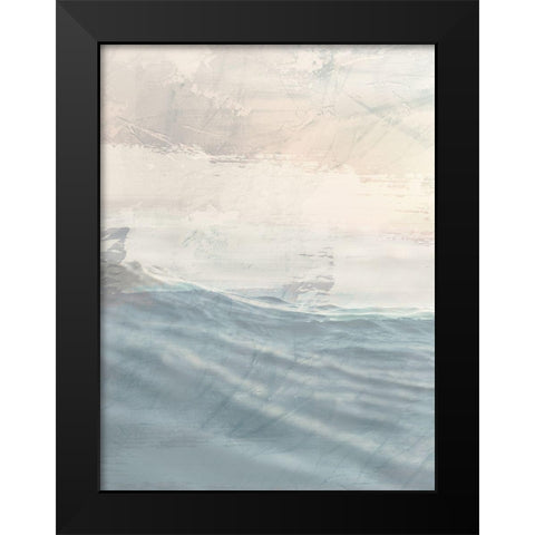 Ocean Flared 1 Black Modern Wood Framed Art Print by Prime, Marcus