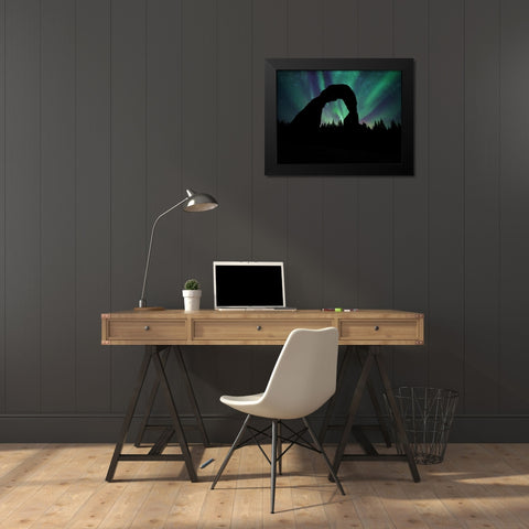 Borealis Dreams 3 Black Modern Wood Framed Art Print by Prime, Marcus