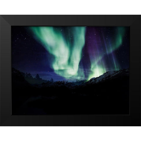 Borealis Dreams 6 Black Modern Wood Framed Art Print by Prime, Marcus