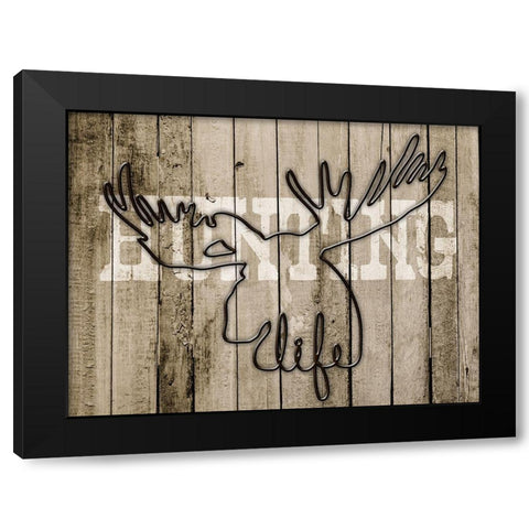 Hunting Life 1 Black Modern Wood Framed Art Print by Prime, Marcus