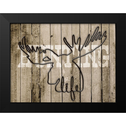 Hunting Life 1 Black Modern Wood Framed Art Print by Prime, Marcus