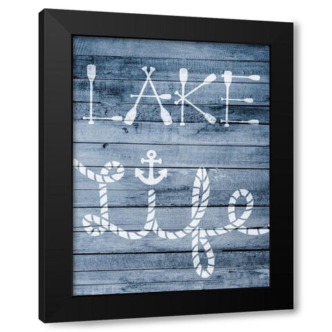 Lake Living Black Modern Wood Framed Art Print with Double Matting by Prime, Marcus