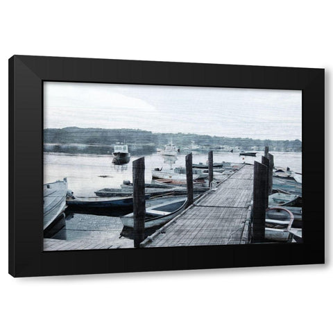 Foggy Sailing 1 Black Modern Wood Framed Art Print by Prime, Marcus