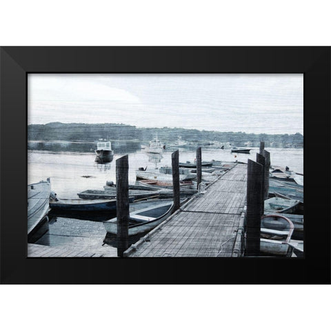 Foggy Sailing 1 Black Modern Wood Framed Art Print by Prime, Marcus