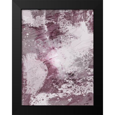 Plum Explosion 2 Black Modern Wood Framed Art Print by Prime, Marcus