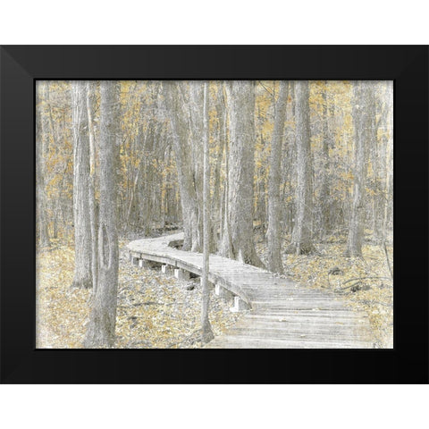 Autumn Stroll Black Modern Wood Framed Art Print by Prime, Marcus