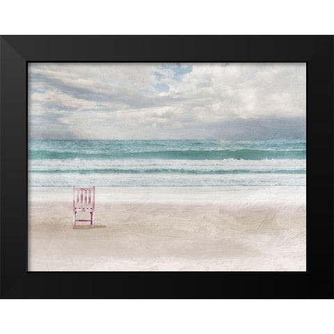 Lonely Ocean 1 Black Modern Wood Framed Art Print by Prime, Marcus