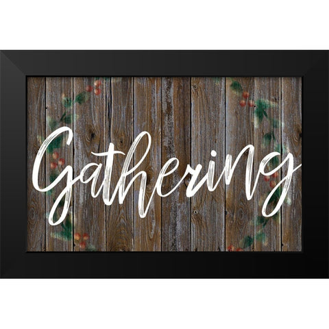 Restful Gathering Black Modern Wood Framed Art Print by Prime, Marcus