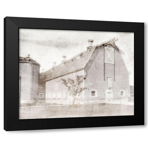 White Washed Grange Black Modern Wood Framed Art Print with Double Matting by Prime, Marcus