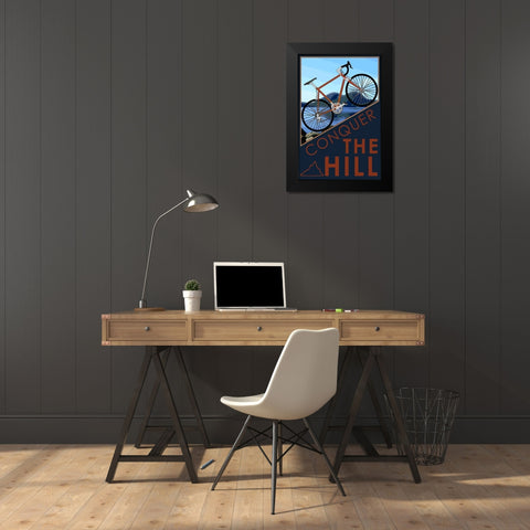 Hill Conquerer Black Modern Wood Framed Art Print by Prime, Marcus