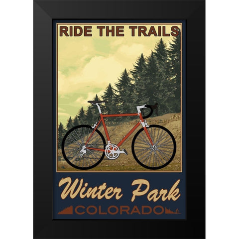 Winter Park Black Modern Wood Framed Art Print by Prime, Marcus