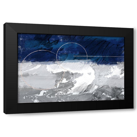 Indigo Storm 1 Black Modern Wood Framed Art Print by Prime, Marcus