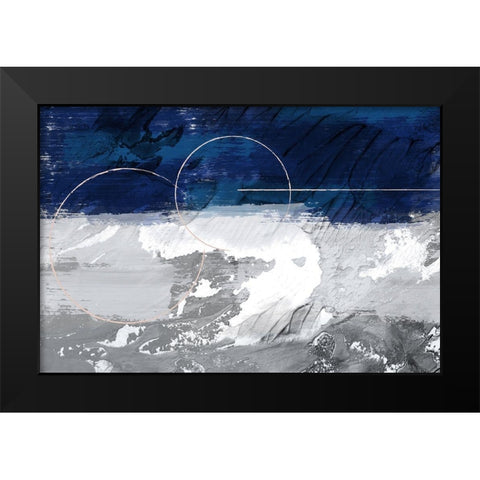 Indigo Storm 1 Black Modern Wood Framed Art Print by Prime, Marcus