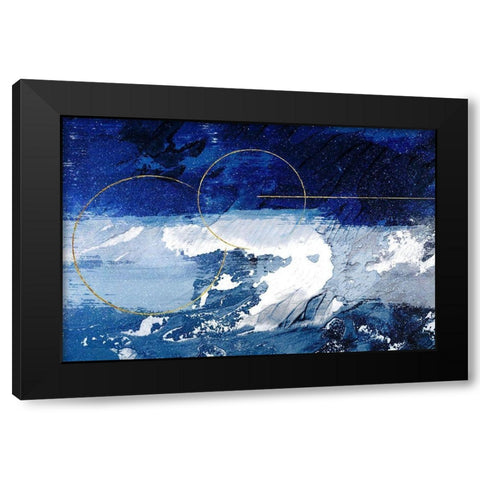 Indigo Storm 2 Black Modern Wood Framed Art Print with Double Matting by Prime, Marcus