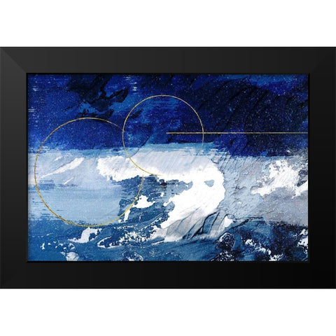 Indigo Storm 2 Black Modern Wood Framed Art Print by Prime, Marcus