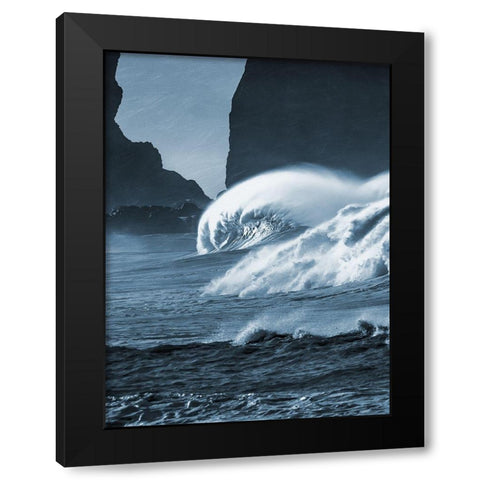 Blooming Surf 1 Black Modern Wood Framed Art Print with Double Matting by Prime, Marcus