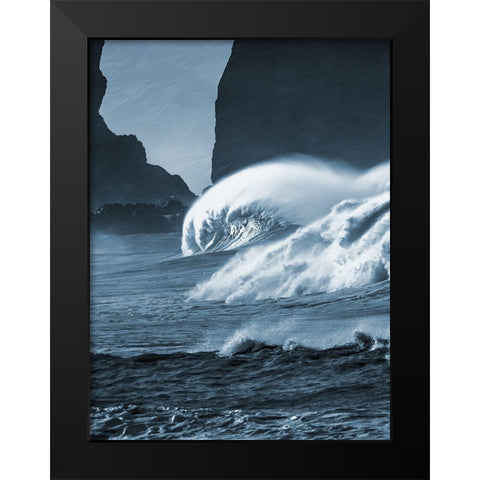 Blooming Surf 1 Black Modern Wood Framed Art Print by Prime, Marcus