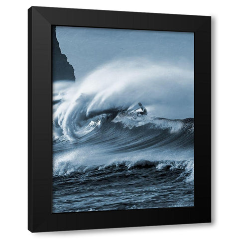 Blooming Surf 2 Black Modern Wood Framed Art Print by Prime, Marcus
