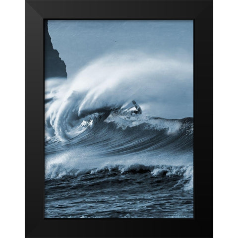 Blooming Surf 2 Black Modern Wood Framed Art Print by Prime, Marcus