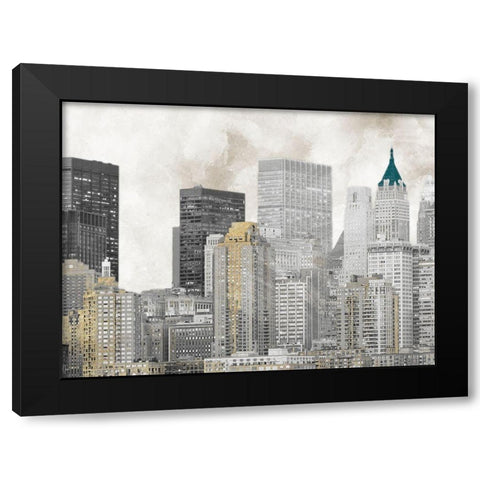 Sleepless City 1 Black Modern Wood Framed Art Print by Prime, Marcus