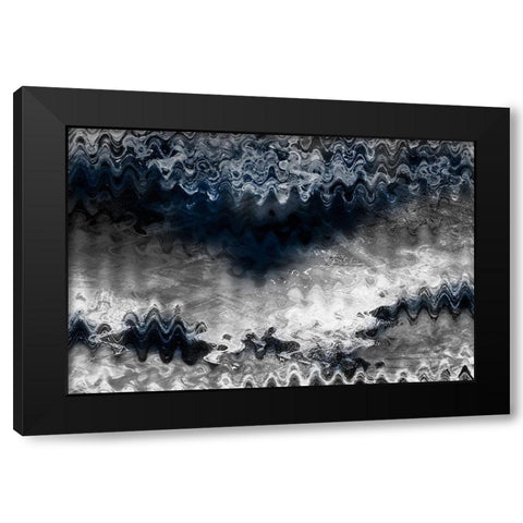 Indigo Sonic 1 Black Modern Wood Framed Art Print by Prime, Marcus