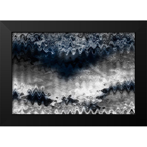 Indigo Sonic 1 Black Modern Wood Framed Art Print by Prime, Marcus