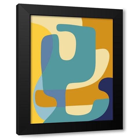 Vibrant Theory 1 Black Modern Wood Framed Art Print by Prime, Marcus