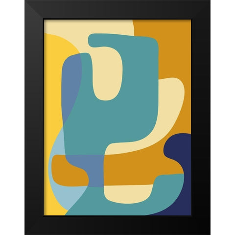 Vibrant Theory 1 Black Modern Wood Framed Art Print by Prime, Marcus