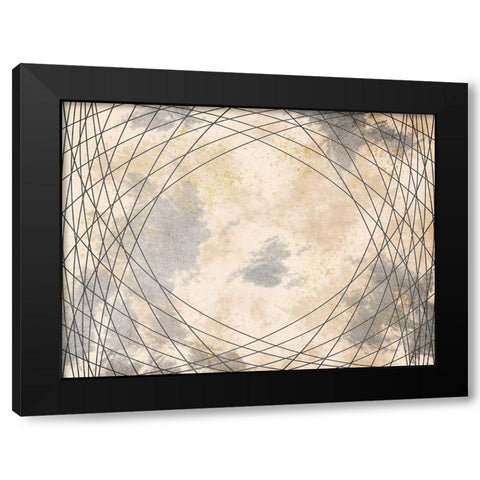 Mesmerizing Lines Black Modern Wood Framed Art Print with Double Matting by Prime, Marcus