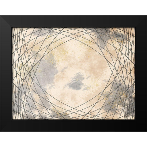 Mesmerizing Lines Black Modern Wood Framed Art Print by Prime, Marcus