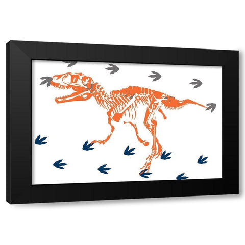 Prehistoric Journey 4 Black Modern Wood Framed Art Print by Prime, Marcus