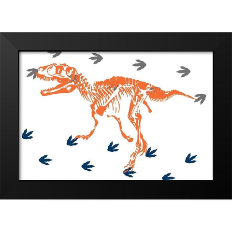 Prehistoric Journey 4 Black Modern Wood Framed Art Print by Prime, Marcus