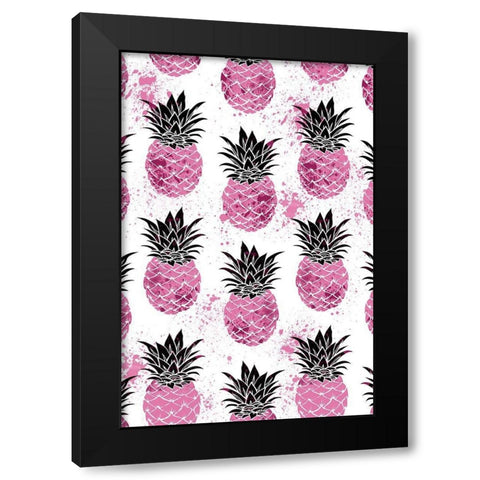 Pineapple Desires Black Modern Wood Framed Art Print by Prime, Marcus